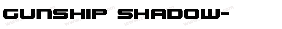 Gunship Shadow字体转换
